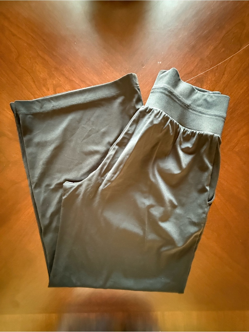 Lou & Grey Black with Wide Waistband Casual Pants - Size Medium
